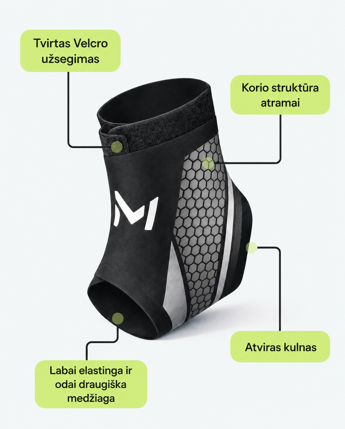 M&Motion – veiksmingas kulkšnies įtvaras