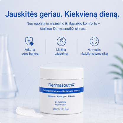 DermasoothX® odos barjerą atkuriantis kremas