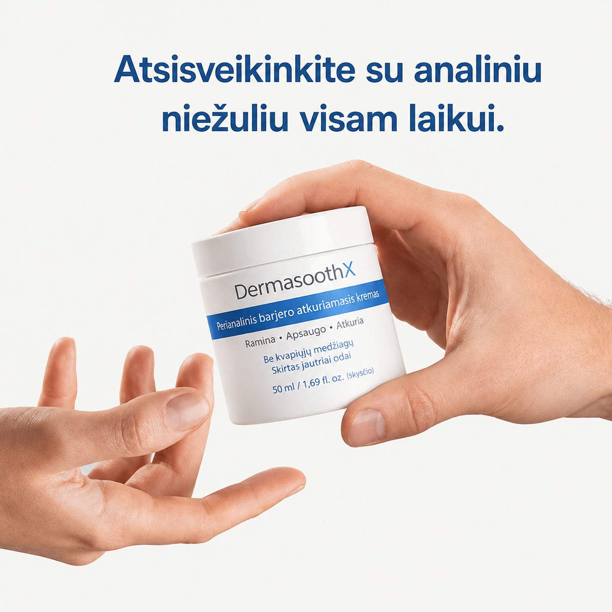 DermasoothX® odos barjerą atkuriantis kremas