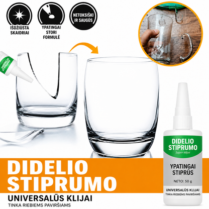Didelio stiprumo universalūs klijai