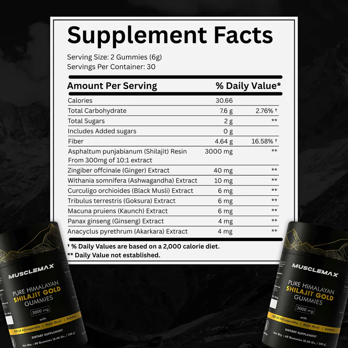 MuscleMax™ Pure Shilajit Gummies